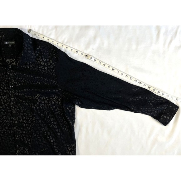 INC.  Men's Black Button Silky Shirt SIZE XXL NEW - Picture 7 of 16